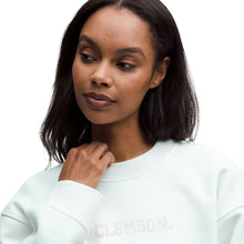 Clemson lululemon Women's Paw Hammer Steady State Oversized Tonal Crew - LT BLUE