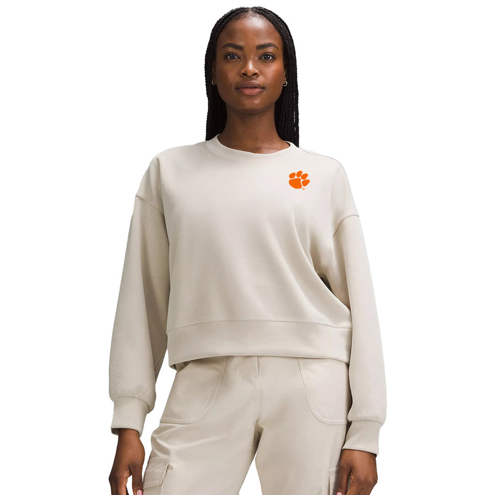 Clemson lululemon Women's Perfectly Oversized Softstreme Cropped Sweatshirt