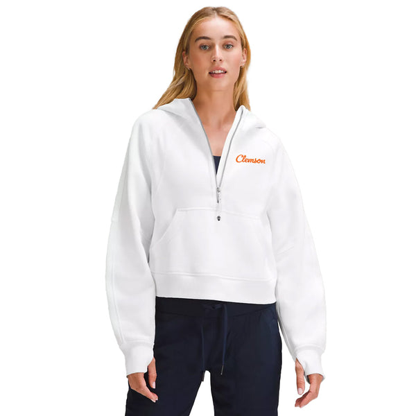 Clemson lululemon Women's Script Scuba Half-Zip Hoodie