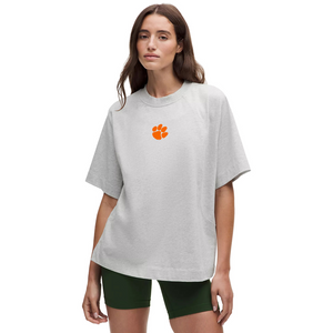 Clemson lululemon Women's Scuba Cotton Jersey Tee - LT GREY