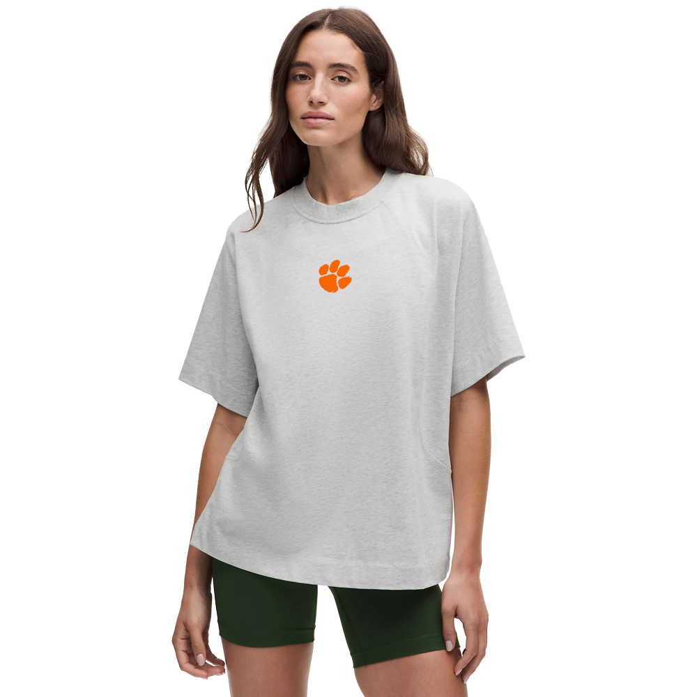 Clemson lululemon Women's Scuba Cotton Jersey Tee - LT GREY