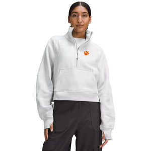 Clemson lululemon Women's Scuba Funnel Neck Half Zip - MD GREY
