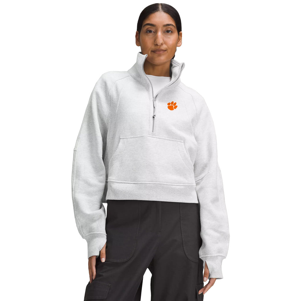 Clemson lululemon Women's Scuba Funnel Neck Half Zip - MD GREY