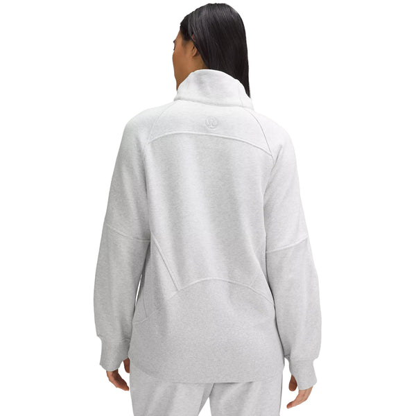 Clemson lululemon Women's Scuba Long Length Funnel Neck Half Zip - MD GREY