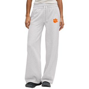Clemson lululemon Women's Scuba Mid Rise Wide Leg Pants - MD GREY