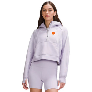 Clemson lululemon Women's Scuba Oversized Half-Zip Hoodie - LT PURPLE