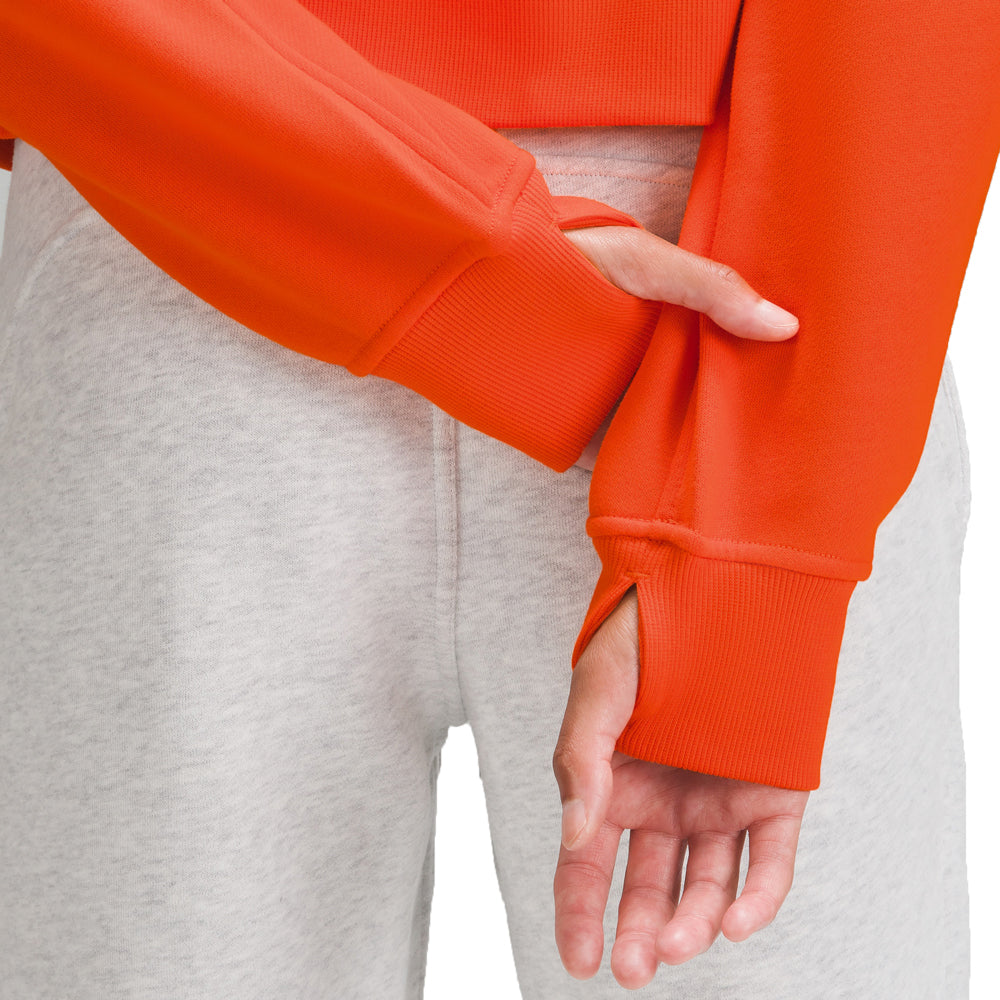 Clemson lululemon Women's Scuba Oversized Half-Zip Hoodie - ORANGE