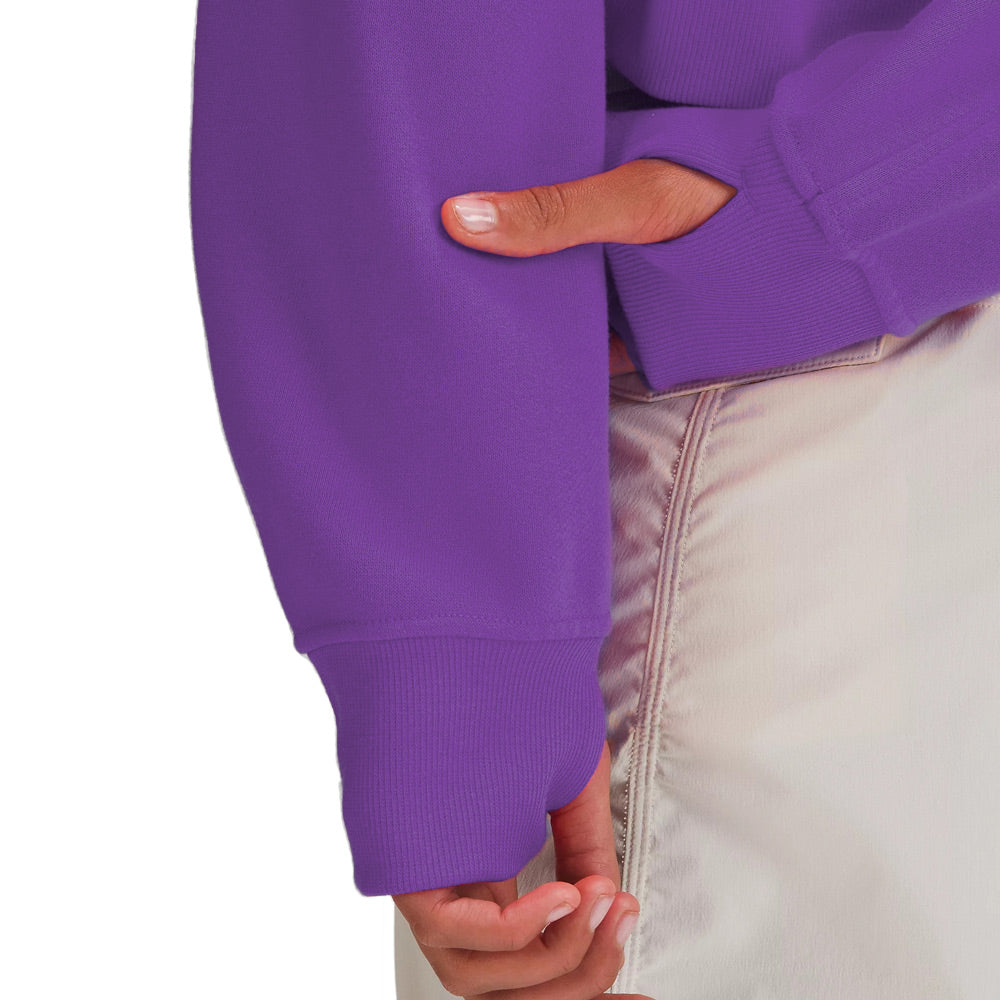 Clemson lululemon Women's Scuba Oversized Half-Zip Hoodie - PURPLE