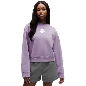 Clemson lululemon Women's Steady State Oversized Crew - LT PURPLE