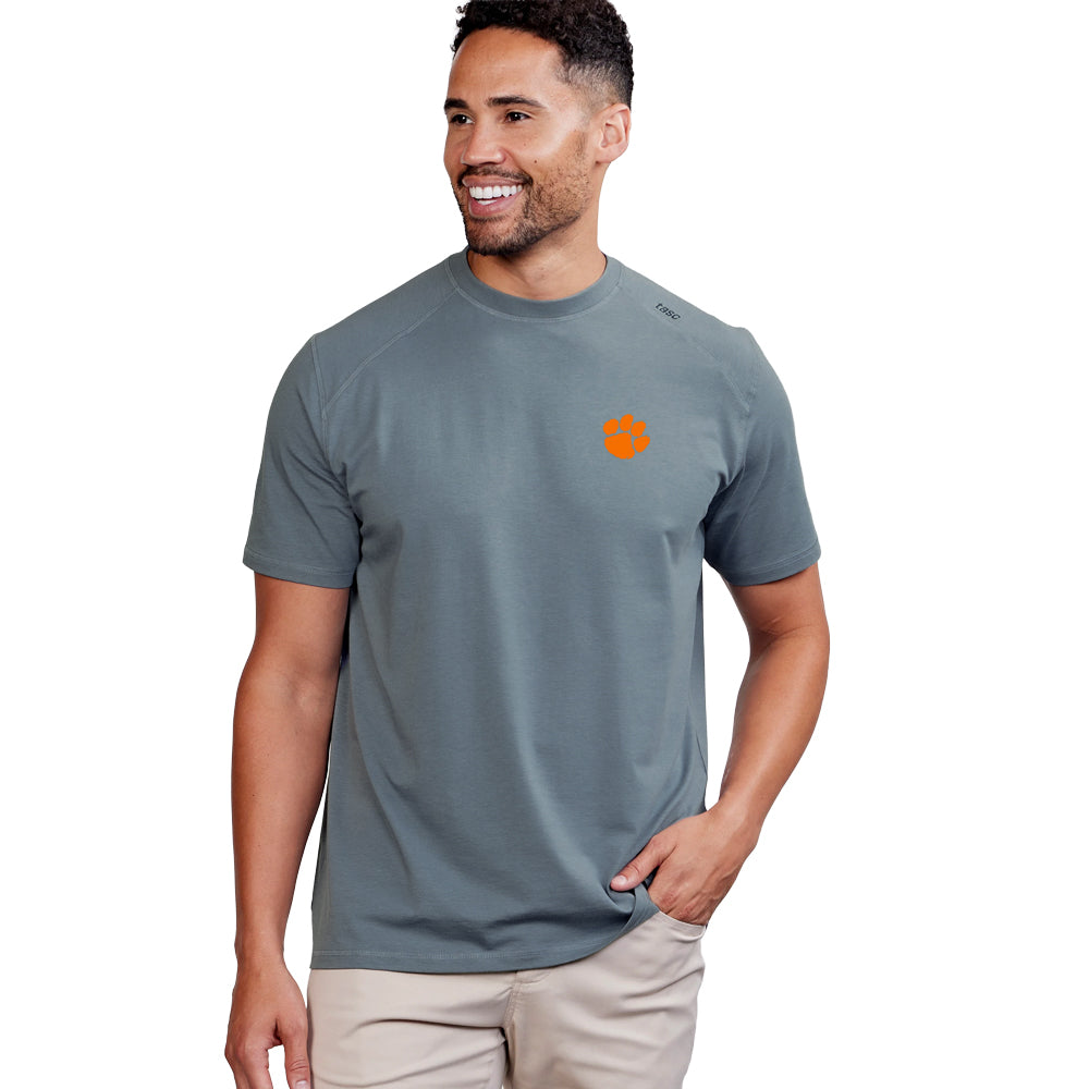 Clemson tasc Carrollton Fitness Tee - DENIM