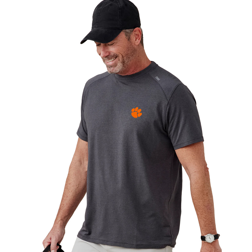 Clemson tasc Carrollton Fitness Tee - DK GREY