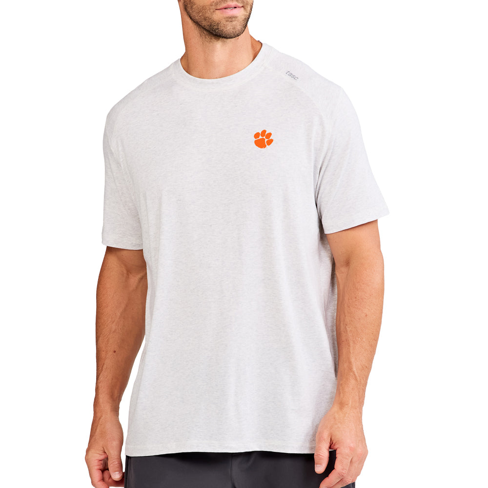 Clemson tasc Carrollton Fitness Tee - LT GREY