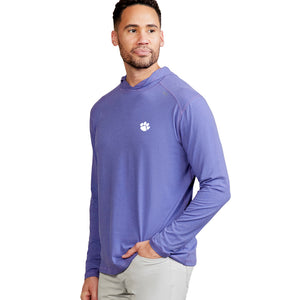 Clemson tasc Carrollton Heather Hoodie - PURPLE