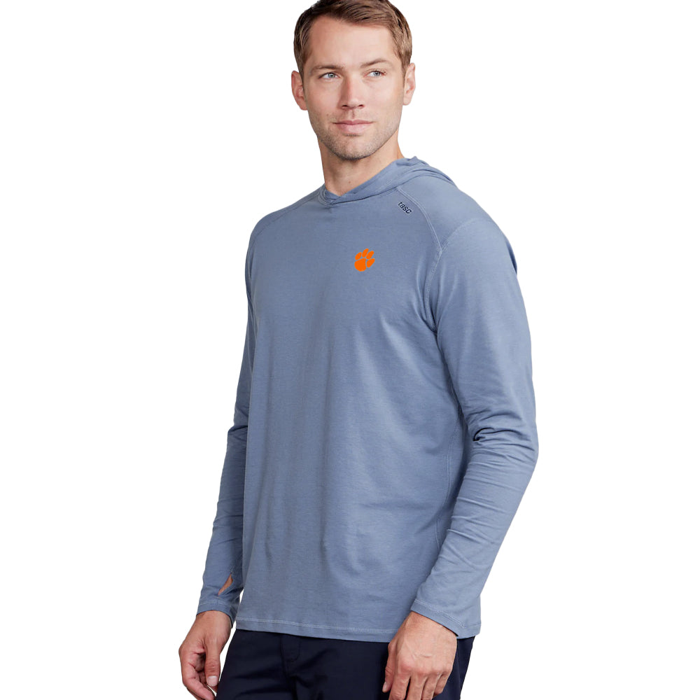 Clemson tasc Carrollton Lightweight Hoodie - DENIM