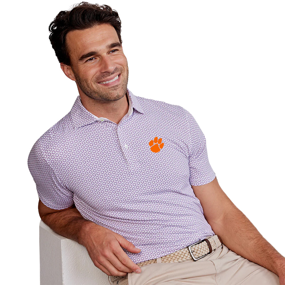 Clemson tasc Cloud Panels Polo