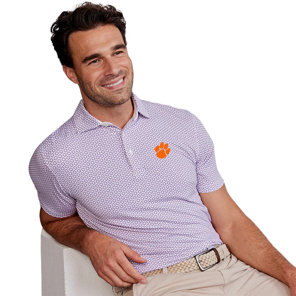 Clemson tasc Cloud Panels Polo