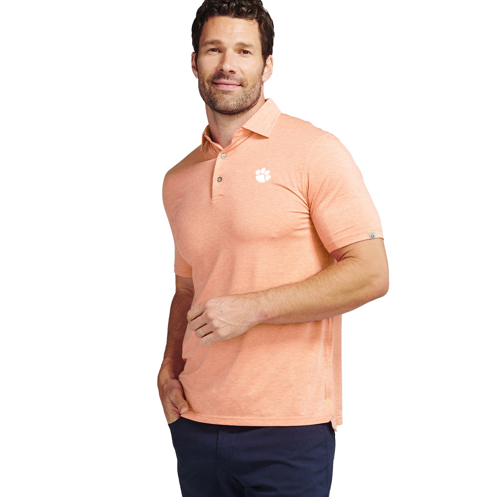 Clemson tasc Cloud Performance Polo - LT ORANGE