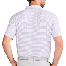 Clemson tasc Performance Stripe Polo - LT PURPLE