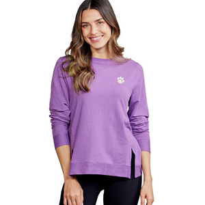 Clemson tasc Women's Riverwalk Crew - PURPLE