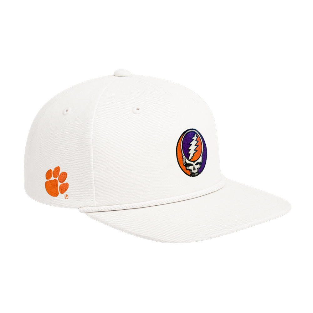 Clemson x Grateful Dead Steal Your Face Rope Cap - WHITE
