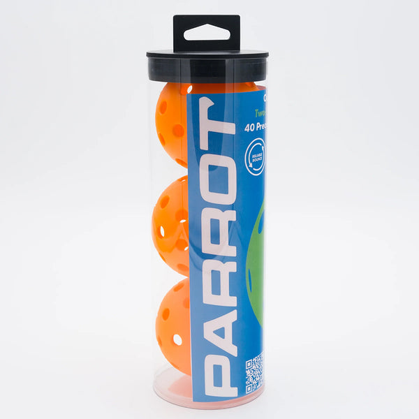 Orange Outdoor 3 Pack Pickleballs - ORANGE