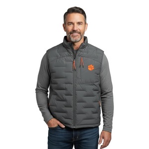 Tiger Sports Shop Block Puff Vest - DK GREY