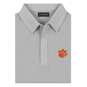 Tiger Sports Shop Brick Texture Polo - LT GREY