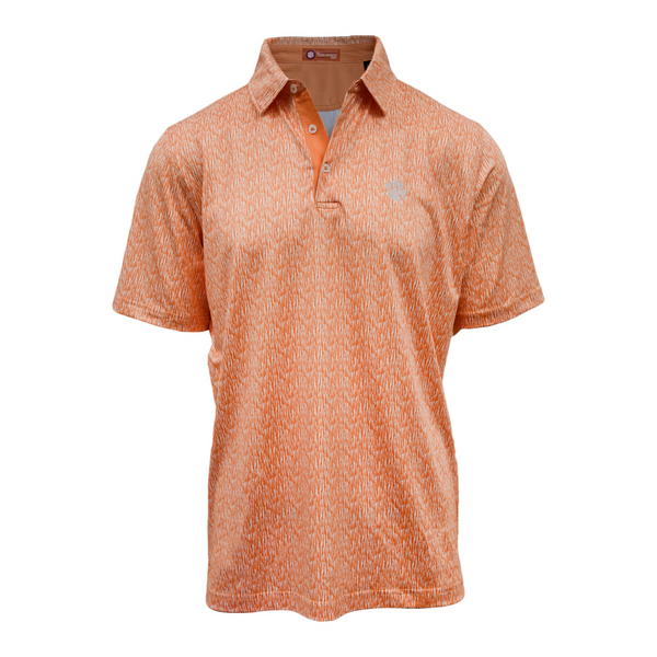 Tiger Sports Shop Brush Stroke Polo - LT ORANGE