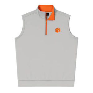 Tiger Sports Shop Butter Soft Quarter-Zip Vest - IVORY