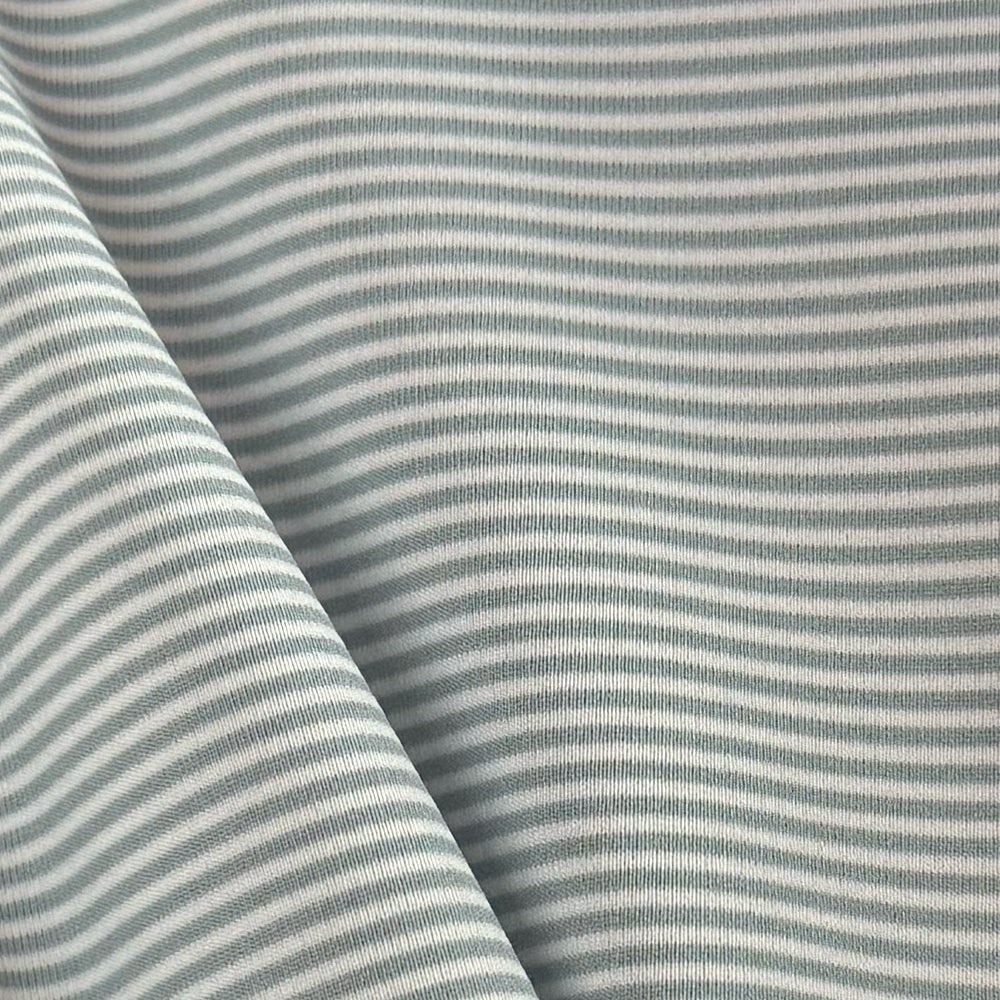 Tiger Sports Shop Two Tone Mini Stripe Polo  - LT GREY