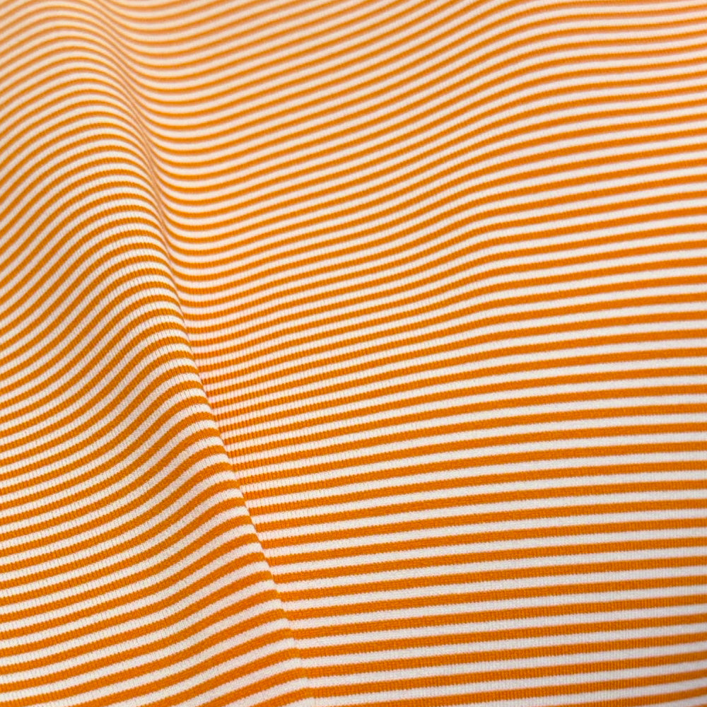 Tiger Sports Shop Two Tone Mini Stripe Polo  - ORANGE