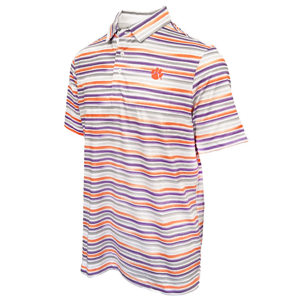 Tiger Sports Shop Watercolor Stripe Polo