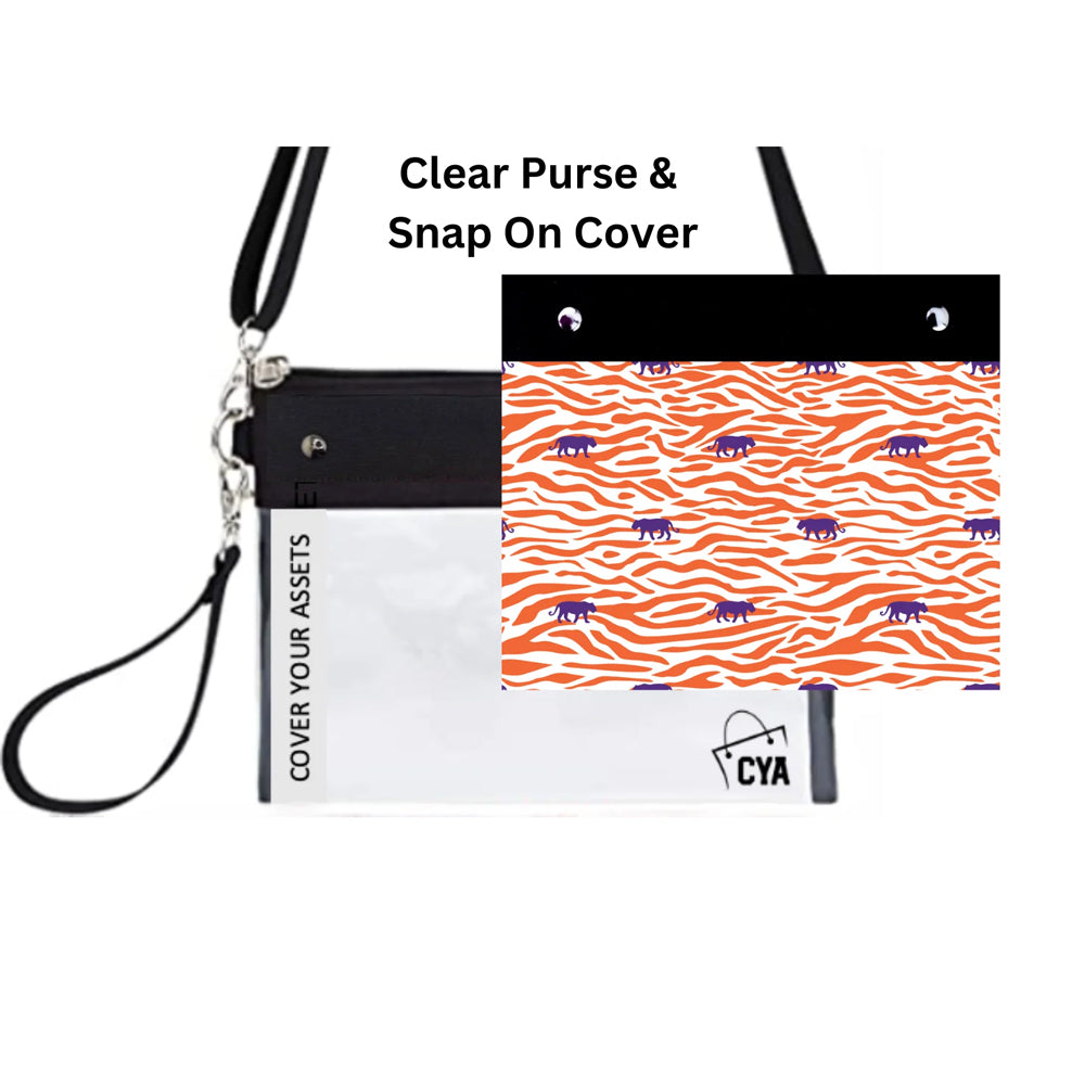 Walking Tiger Clear Bag with Cover