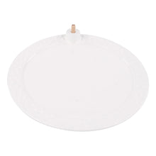 White Round Platter