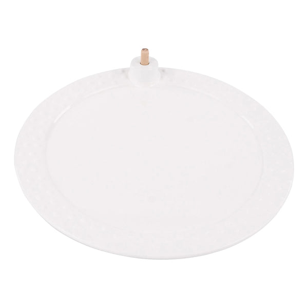 White Round Platter