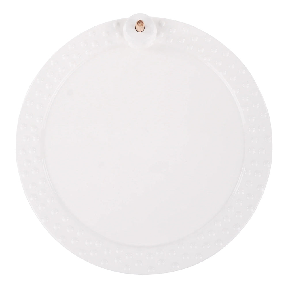 White Round Platter