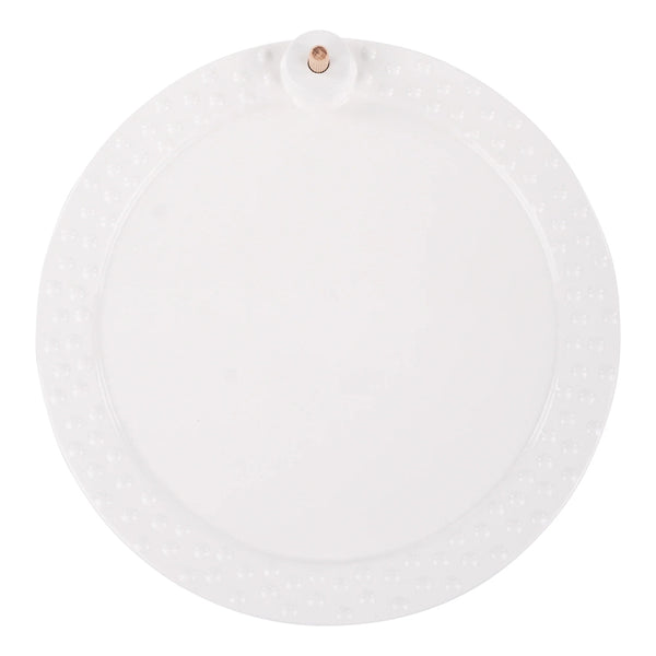 White Round Platter