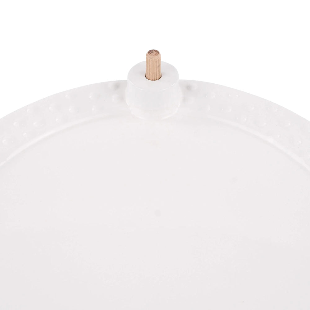 White Round Platter