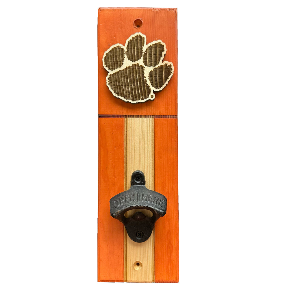 Clemson Wall Mount Bottle Opener