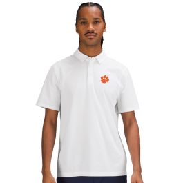 Clemson lululemon White Evolution Polo