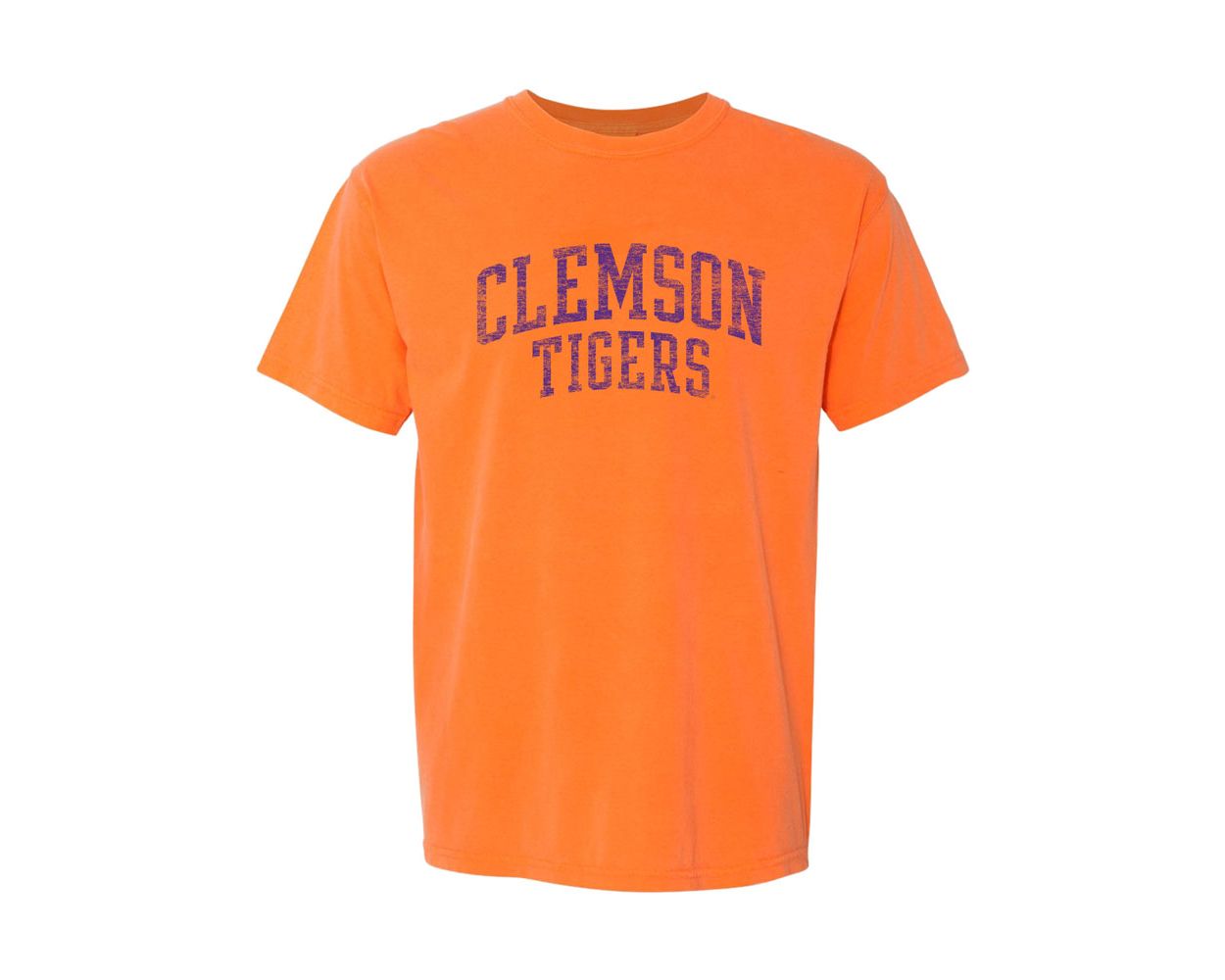 Clemson Comfort Colors Short Sleeve Distressed Tee