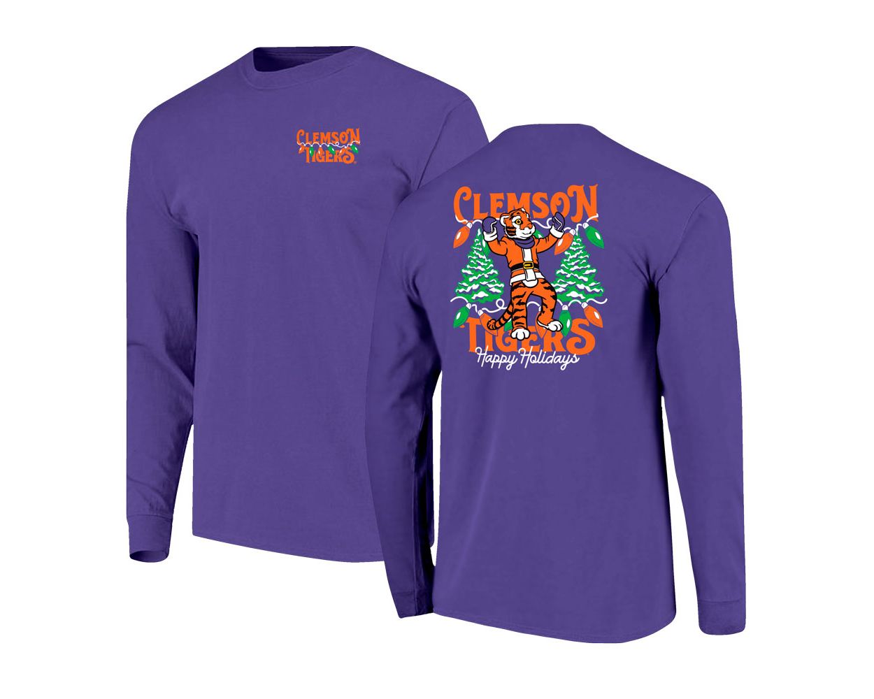 Purple clemson shirt best sale