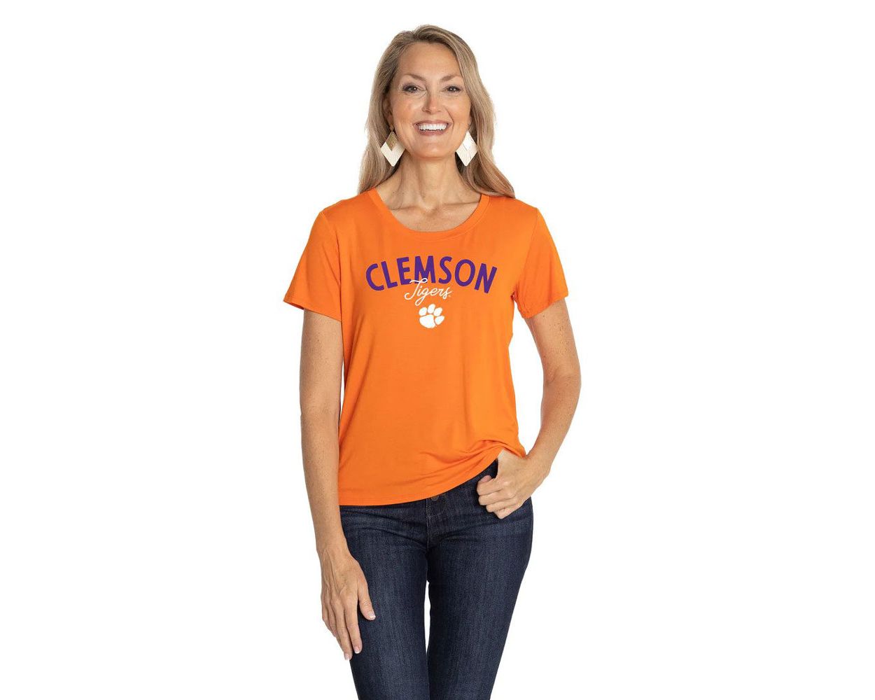 Womens clemson shirts best sale