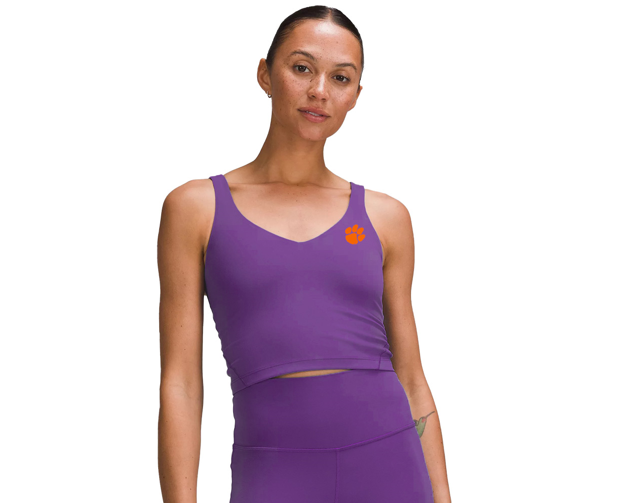 Nulu™ Cropped Slim Yoga Short Sleeve Shirt vs Align™ T-shirt