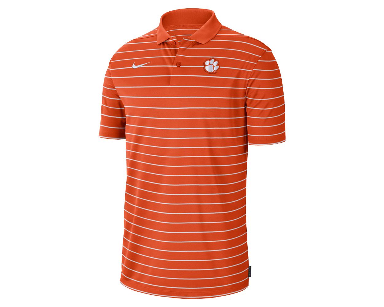 Clemson Nike Dri FIT Victory Stripe Polo
