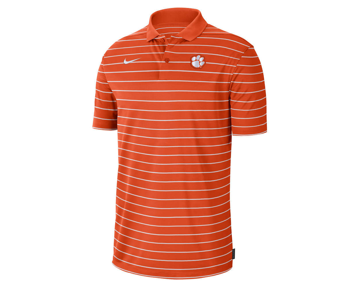 Clemson Nike Dri FIT Victory Stripe Polo