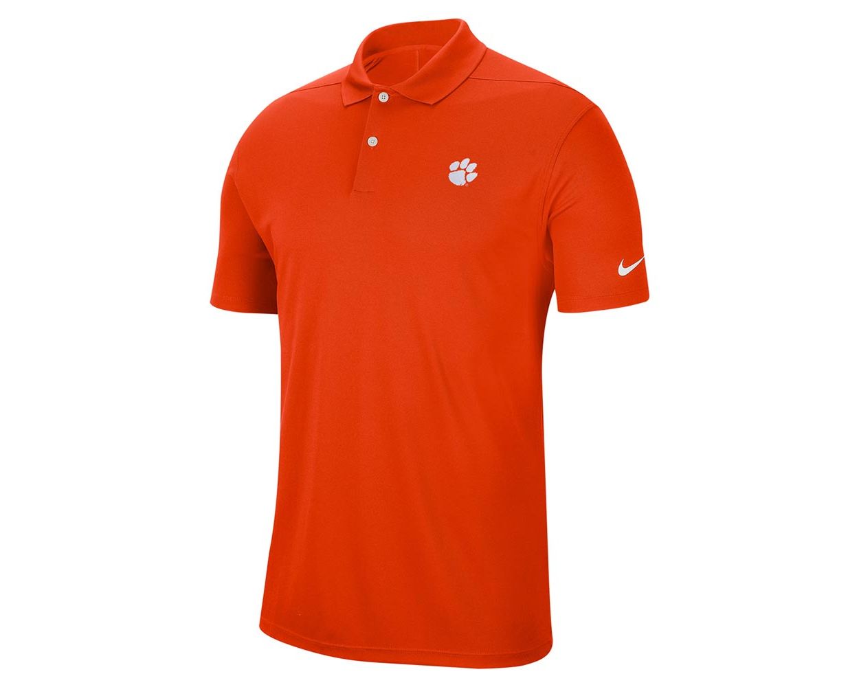 Clemson Nike Orange Paw Dry Victory Polo