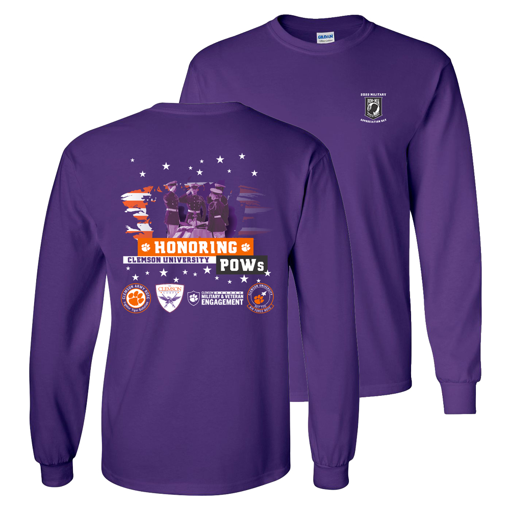 Clemson 2022 Long Sleeve Military Appreciation Tee