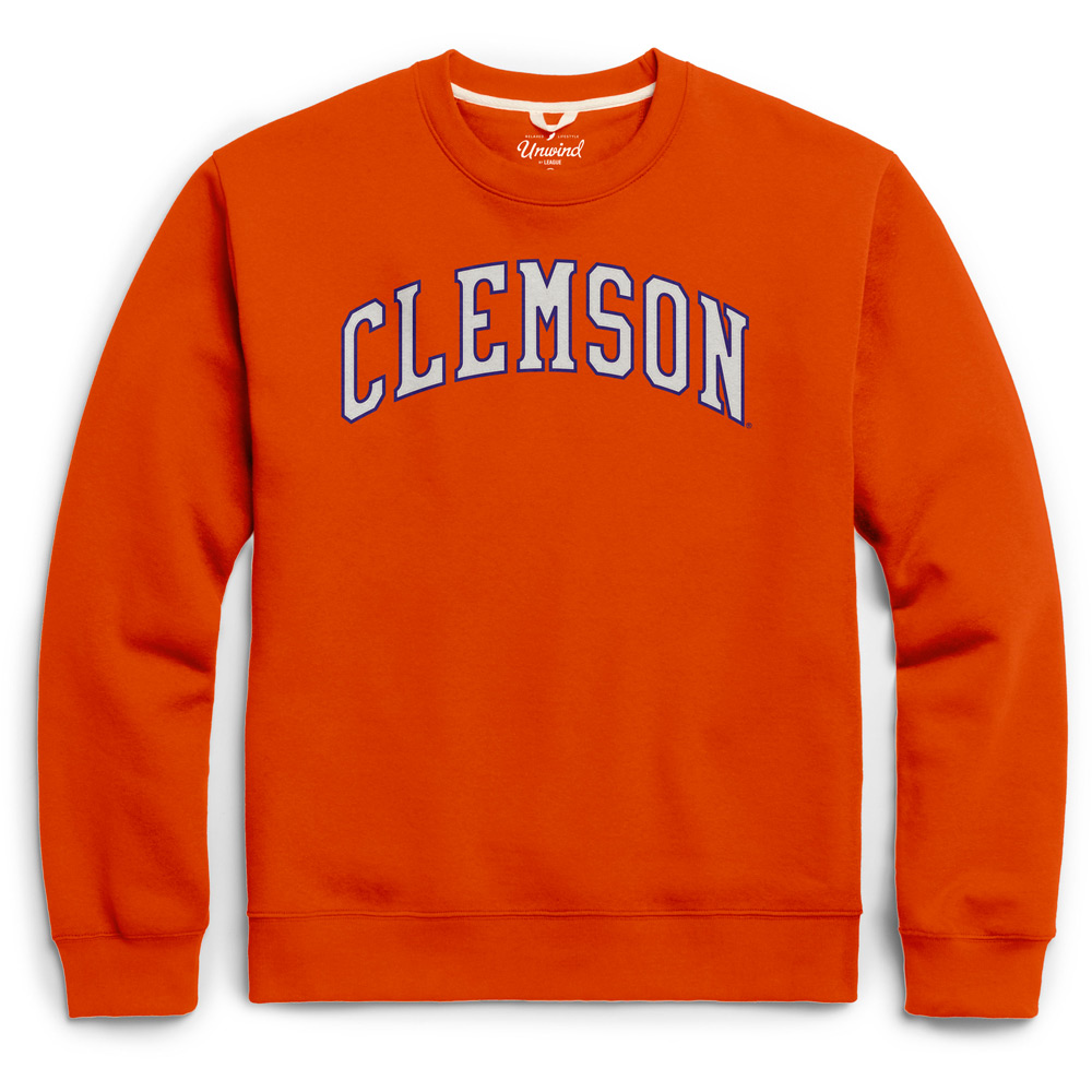 Clemson League Arch Essential Fleece Crew