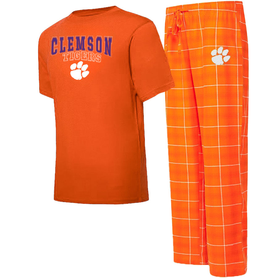 Clemson Arctic Flannel Pant Tee Set